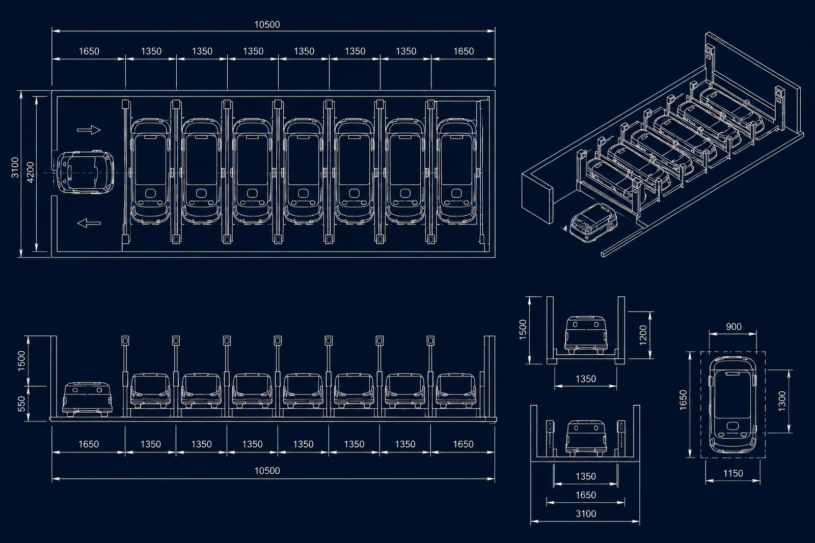 Horizontal Circulation technical drawing